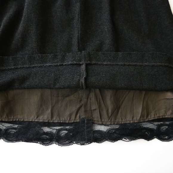 TRINA TURK LA Charcoal Grey Heather Knit Dress - Size 0 - Picture 8 of 9